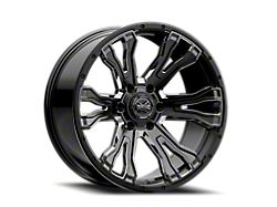 Torque Wheels TW407C Prime Gloss Black Premium Milled 6-Lug Wheel; 20x9; -12mm Offset (16-24 Titan XD)