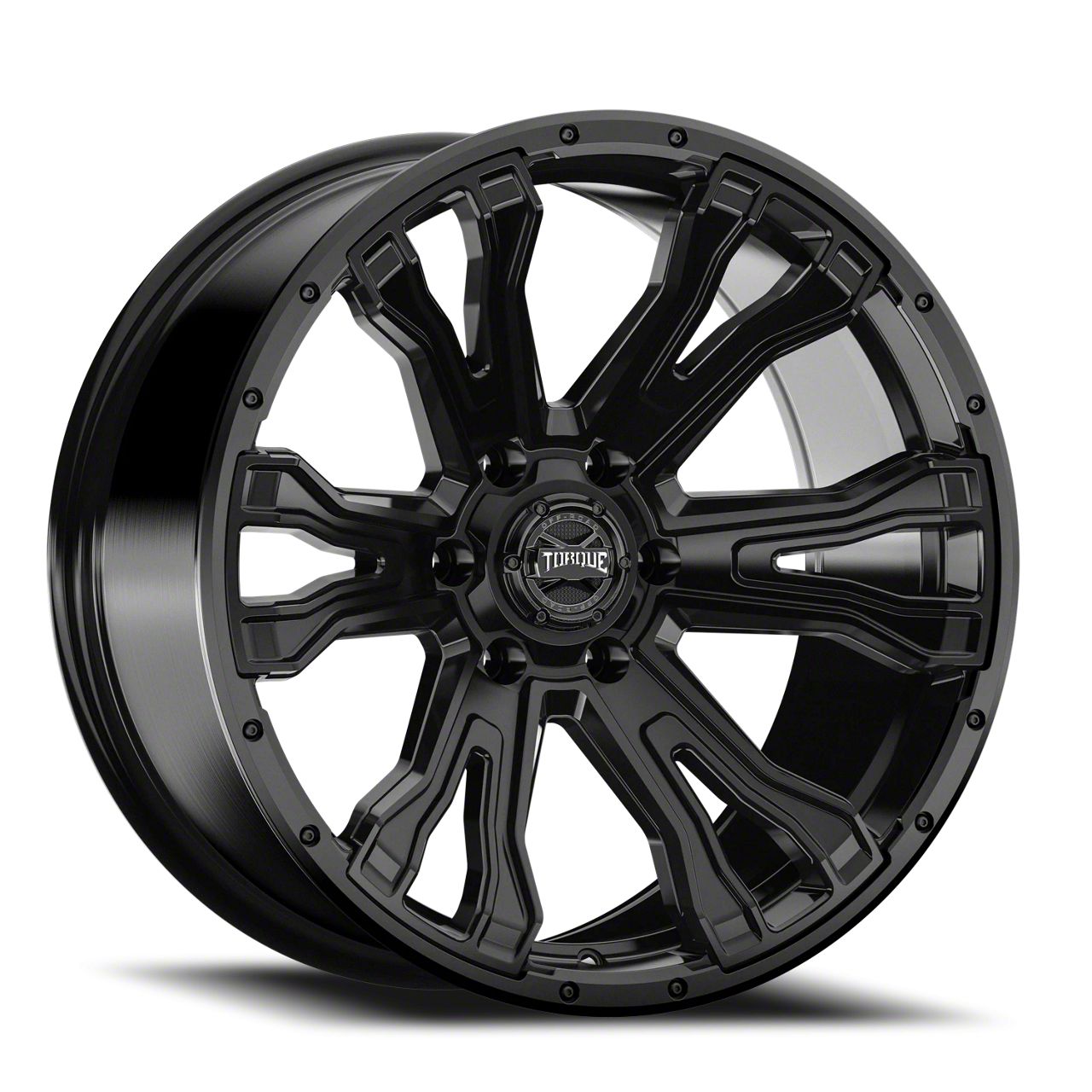 Torque Wheels Titan XD TW407C Prime Satin Black 6-Lug Wheel; 20x9