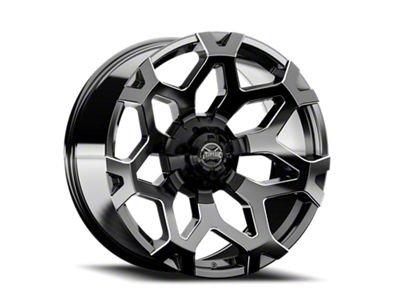 Torque Wheels TW423C Stance Gloss Black Milled 6-Lug Wheel; 20x9; -12mm Offset (16-24 Titan XD)