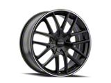 Touren TR60 Matte Black Wheel; 20x8.5; 40mm Offset (18-26 Jeep Wrangler JL)