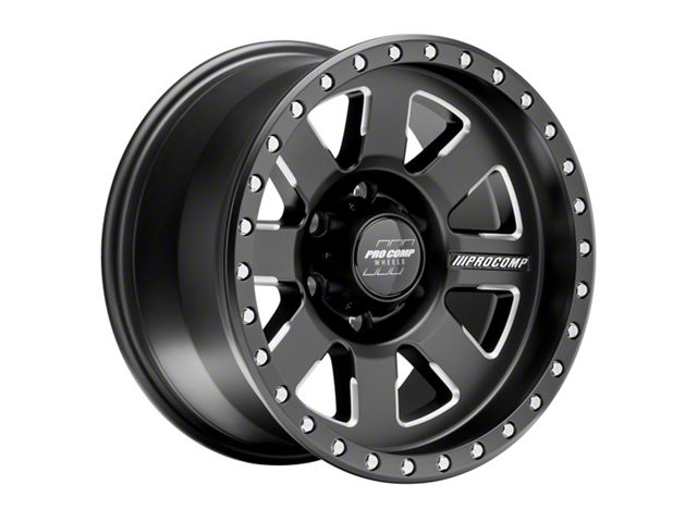 Pro Comp Wheels Tacoma Trilogy Pro Satin Black 6-Lug Wheel - 17x9; -6mm ...