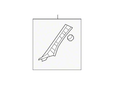 Toyota Body A-Pillar Trim Panel; Beige (07-21 Tundra)