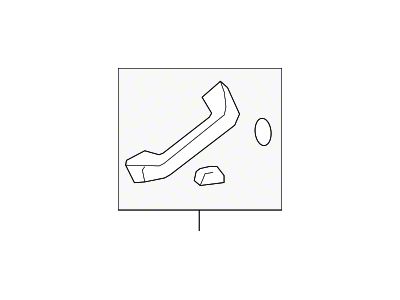 Toyota Interior Front Grab Handle; Gray (07-21 Tundra)
