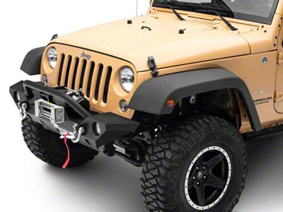 Barricade Trail Force HD Front Bumper with 9,500 lb. Winch (07-18 Jeep Wrangler JK)