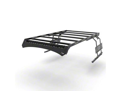 TrailRax Modular Full Roof Rack with 40-Inch Light Bar Cutout Deflector and Pak Rax (21-25 Bronco 2-Door)
