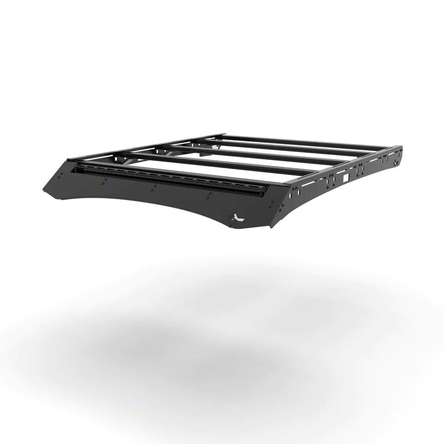 TrailRax Modular Full Roof Rack with 40-Inch Light Bar Cutout Deflector (05-23 Tacoma Double Cab)