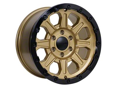 Tremor Wheels 103 Impact Gloss Gold with Gloss Black Lip 6-Lug Wheel; 17x8.5; 0mm Offset (25-26 4Runner)