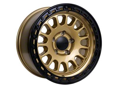 Tremor Wheels 104 Aftershock Gloss Gold with Gloss Black Lip 6-Lug Wheel; 17x8.5; 0mm Offset (25-26 4Runner)