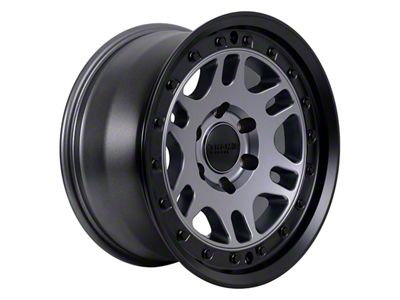 Tremor Wheels 105 Shaker Graphite Grey with Black Lip 6-Lug Wheel; 17x8.5; 0mm Offset (25-26 4Runner)