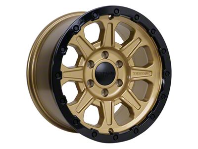 Tremor Wheels 103 Impact Gloss Gold with Gloss Black Lip 6-Lug Wheel; 20x9; 0mm Offset (22-25 Bronco Raptor)