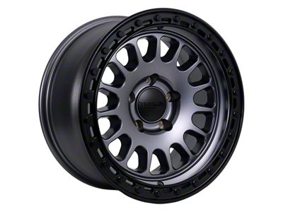 Tremor Wheels 104 Aftershock Graphite Grey with Black Lip 5-Lug Wheel; 17x8.5; 0mm Offset (14-21 Tundra)