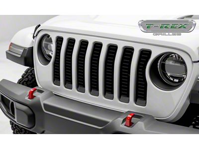 T-REX Grilles Billet Series Grille Insert; Black (18-23 Jeep Wrangler JL w/o TrailCam, Excluding Rubicon 392)