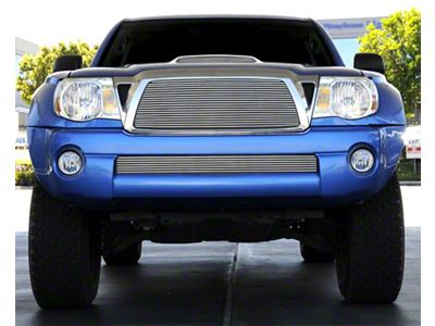 T-REX Grilles Billet Series Upper Grille Insert; Polished (05-10 Tacoma)