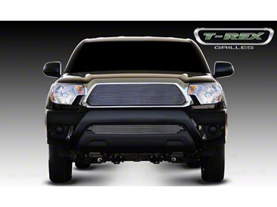 T-REX Grilles Billet Series Upper Grille Insert; Polished (12-15 Tacoma)