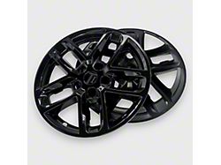 18-Inch Chrome Delete Wheel Skins; Gloss Black (22-26 Jeep Grand Cherokee WL Laredo, Laredo X)