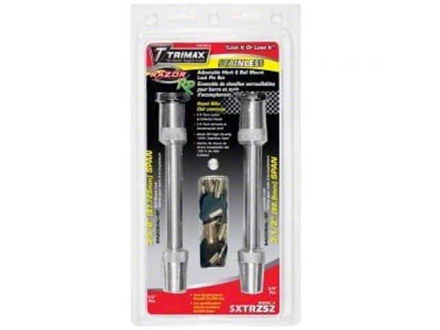 8in Razor Lock Frontier RazorAL-RP Receiver Lock Set; Stainless Steel - Free Shipping