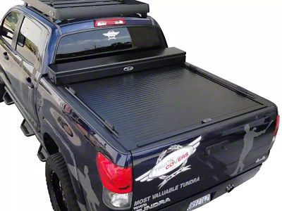 Truck Covers USA American Work Jr. Tool Box Hard Retractable Tonneau Cover (20-25 Jeep Gladiator JT)