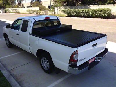 Truck Covers USA American Work Tool Box Hard Retractable Tonneau Cover (16-23 Tacoma)