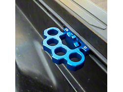 Truck Knucks Billet Aluminum Tie-Down Cleats; Blue (05-26 Tacoma w/ OEM Bed Rails)