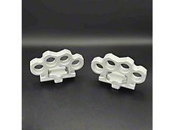 Truck Knucks Billet Aluminum Tie-Down Cleats; Silver (05-26 Tacoma w/ OEM Bed Rails)
