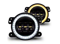 True Mods 4-Inch Replacement LED Fog Lights with Halo DRL (07-18 Jeep Wrangler JK)