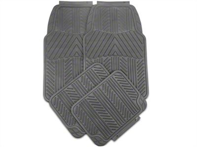 RedRock 4-Piece All-Weather Floor Mats; Black (20-25 Jeep Gladiator JT)