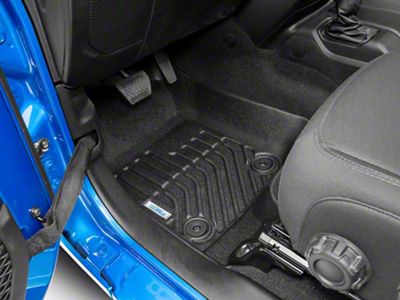 TruShield Precision Molded Front and Rear Floor Liners; Black (20-25 Jeep Gladiator JT)