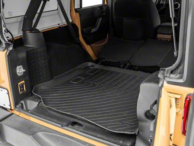 TruShield Precision Molded Cargo Liner; Black (11-18 Jeep Wrangler JK 4-Door)