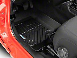 TruShield Precision Molded Front Floor Liners; Black (18-24 Jeep Wrangler JL)