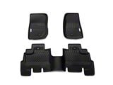 TruShield Precision Molded Front and Rear Floor Liners; Black (07-13 Jeep Wrangler JK 4-Door)