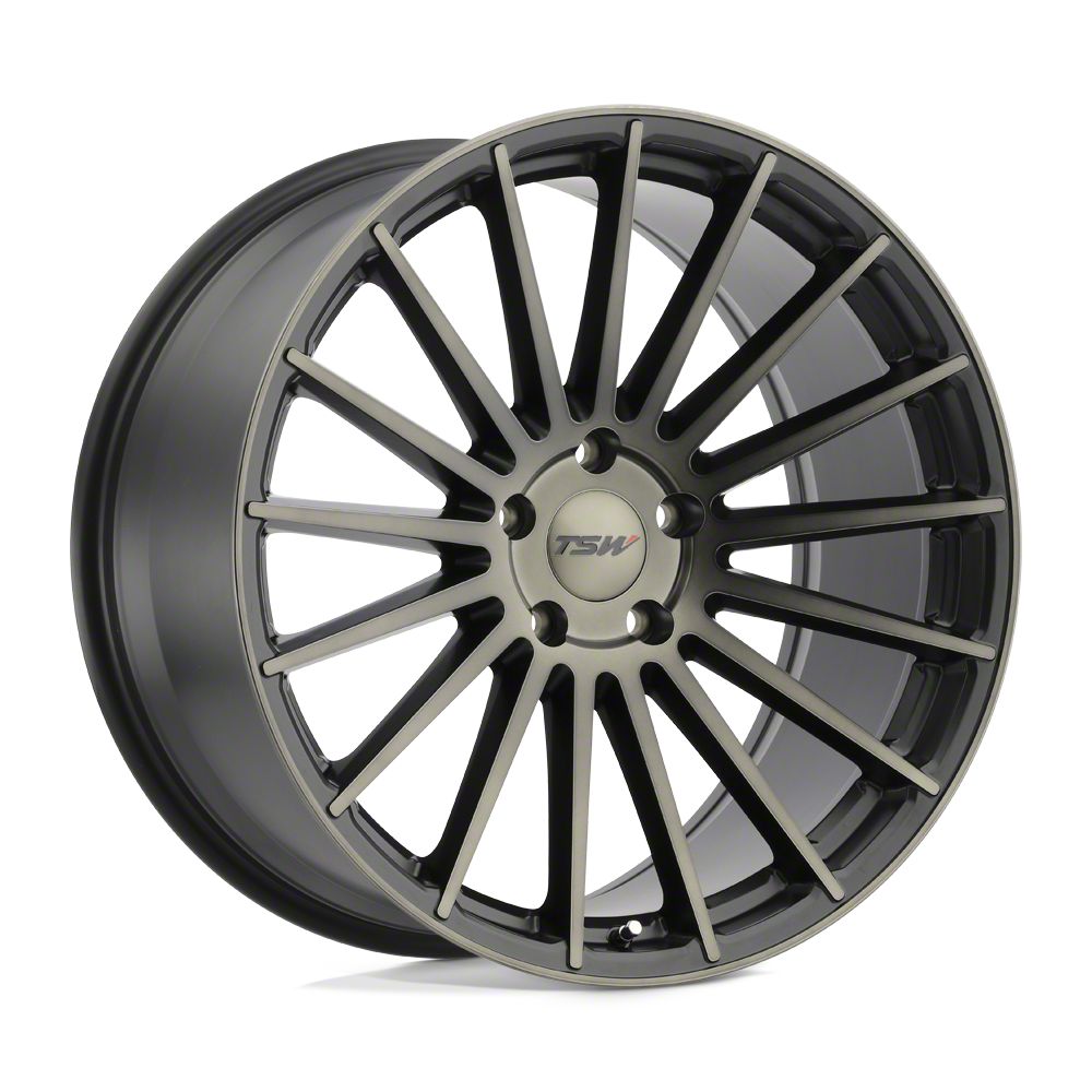 TSW Tacoma Luco Matte Black with Machine Face and Dark Tint 5-Lug Wheel ...