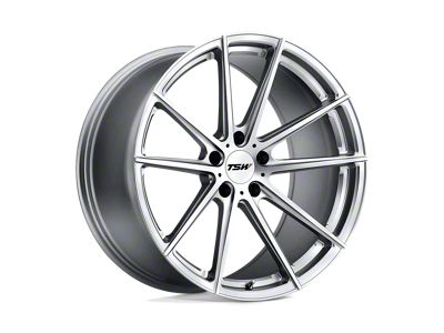 TSW Bathurst Silver with Mirror Cut Face 5-Lug Wheel; 17x8; 40mm Offset (21-25 Bronco Sport)