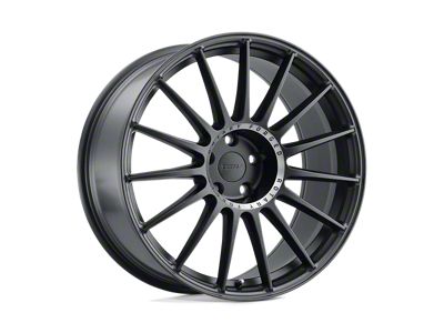 TSW Paddock Semi Gloss Black with Machined Tinted Ring 5-Lug Wheel; 17x8; 40mm Offset (21-25 Bronco Sport)