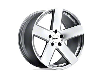 TSW Bristol Silver with Mirror Cut Face Wheel; 18x9.5; 20mm Offset (93-98 Jeep Grand Cherokee ZJ)
