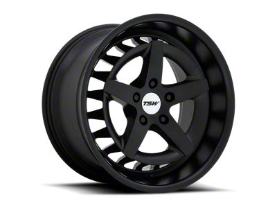 TSW Degner Semi Gloss Black Wheel; 18x8.5; 40mm Offset (93-98 Jeep Grand Cherokee ZJ)