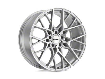 TSW Sebring Silver with Mirror Cut Face Wheel; 18x9.5; 20mm Offset (93-98 Jeep Grand Cherokee ZJ)