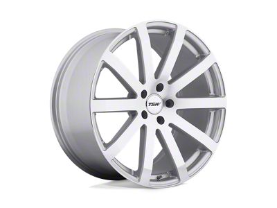 TSW Brooklands Silver with Mirror Cut Face Wheel; 20x10; 25mm Offset (97-06 Jeep Wrangler TJ)