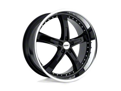 TSW Jarama Gloss Black with Mirror Cut Lip Wheel; 18x9.5; 20mm Offset (97-06 Jeep Wrangler TJ)