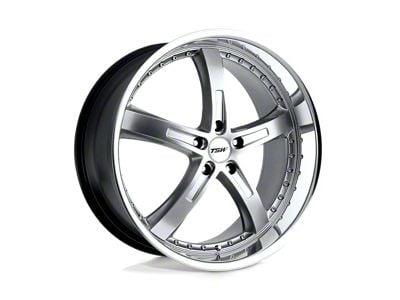 TSW Jarama Hyper Silver with Mirror Cut Lip Wheel; 17x8; 20mm Offset (97-06 Jeep Wrangler TJ)