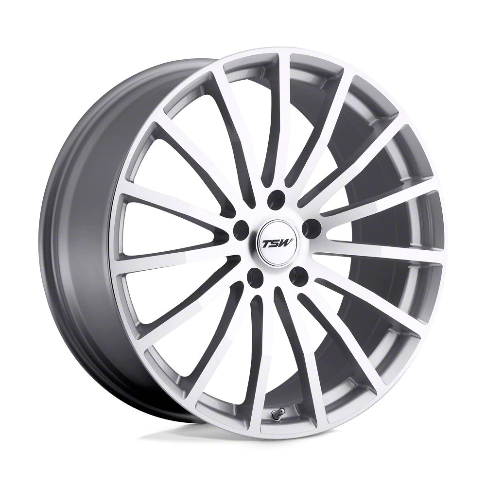 TSW Jeep Wrangler Mallory Silver with Mirror Cut Face Wheel
