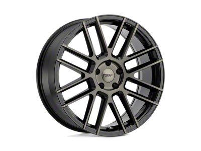 TSW Mosport Matte Black with Machine Face and Dark Tint Wheel; 22x9; 20mm Offset (97-06 Jeep Wrangler TJ)