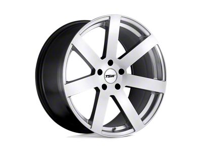 TSW Bardo Hyper Silver Wheel; 19x8; 40mm Offset (87-95 Jeep Wrangler YJ)