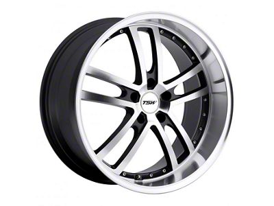 TSW Cadwell Gunmetal Mirror Cut Face and Lip Wheel; 19x9.5; 40mm Offset (87-95 Jeep Wrangler YJ)