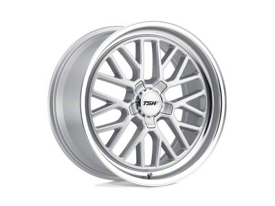 TSW Hockenheim S Silver with Mirror Cut Lip Wheel; 18x9.5; 20mm Offset (87-95 Jeep Wrangler YJ)