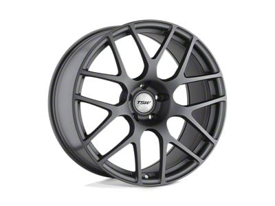 TSW Nurburgring Matte Gunmetal Wheel; 18x8.5; 45mm Offset (87-95 Jeep Wrangler YJ)