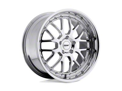 TSW Valencia Chrome Wheel; 17x8; 40mm Offset (87-95 Jeep Wrangler YJ)