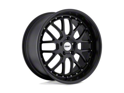 TSW Valencia Matte Black Wheel; 18x9.5; 40mm Offset (87-95 Jeep Wrangler YJ)