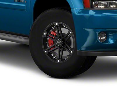 Tuff A.T. T01 Flat Black with Chrome Inserts 6-Lug Wheel; 17x8; -13mm Offset (21-25 Bronco, Excluding Raptor)