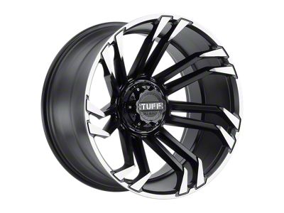 Tuff A.T. T21 Matte Black with Machined Flange 6-Lug Wheel; 20x10; -19mm Offset (22-25 Bronco Raptor)