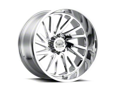 Tuff A.T. T2A Chrome 6-Lug Wheel; Right Directional; 24x14; -72mm Offset (22-26 Bronco Raptor)